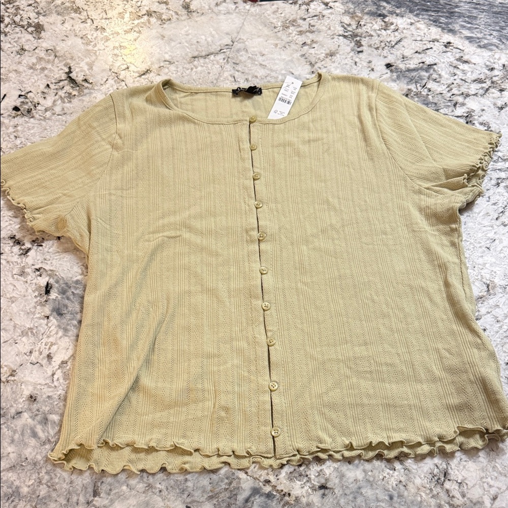 J. Crew Light Khaki Button-Down Shirt
